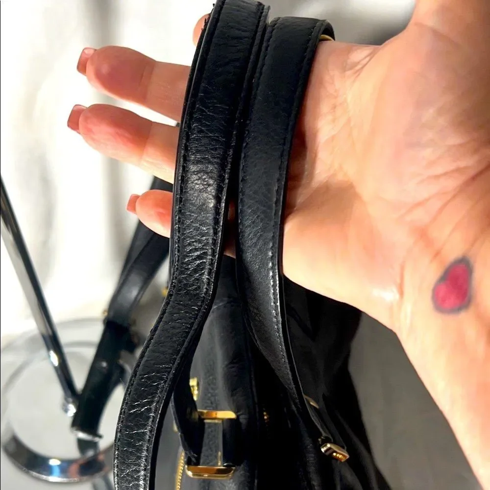 Michael Kors Portland Black Leather Satchel - Picture 9 of 16